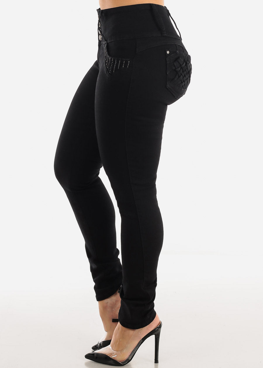 MX JEANS Black Butt Lifting Jeans