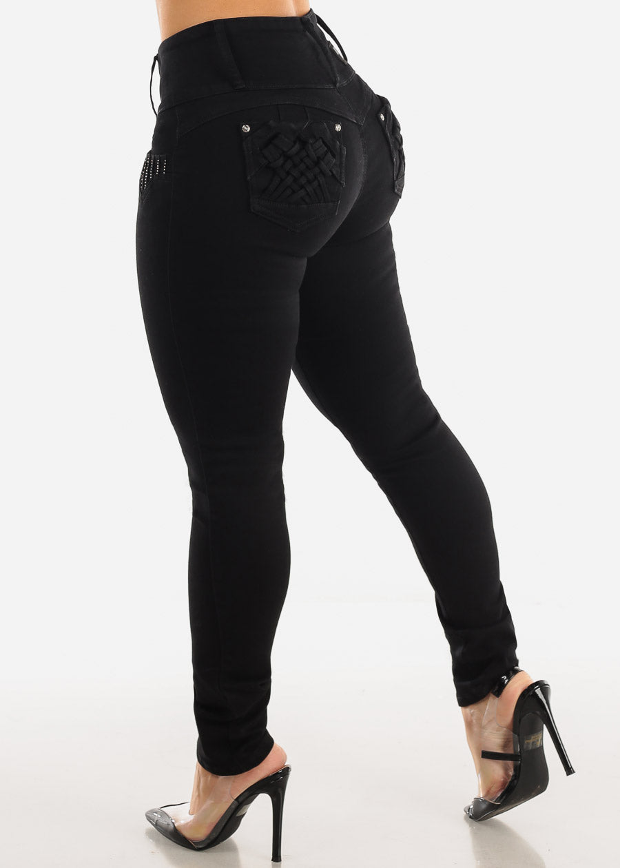 MX JEANS Black Butt Lifting Jeans