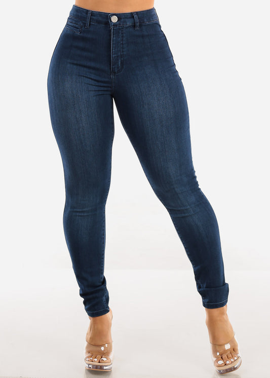 Super High Waisted Super Stretch Skinny Jeans